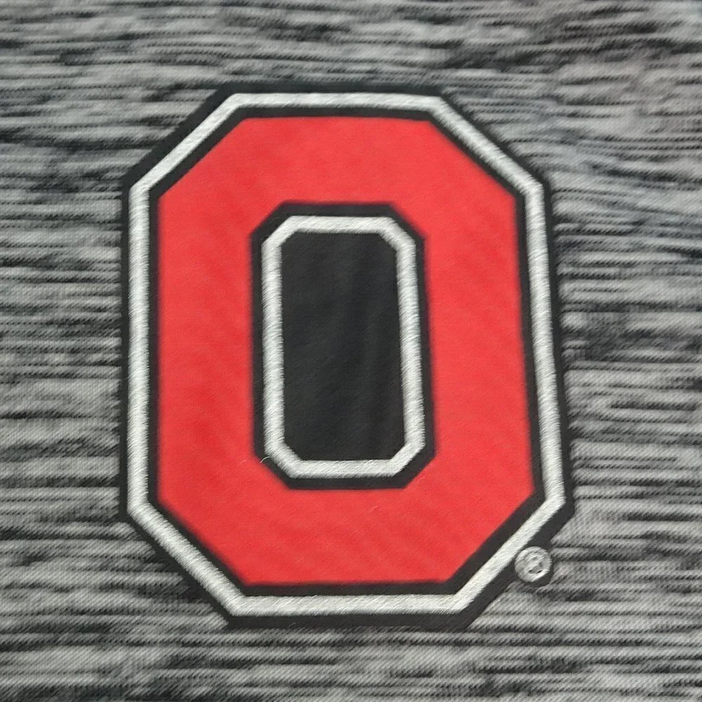 NCAA Ohio State Buckeyes Gray Qtr Zip Pullover Sm